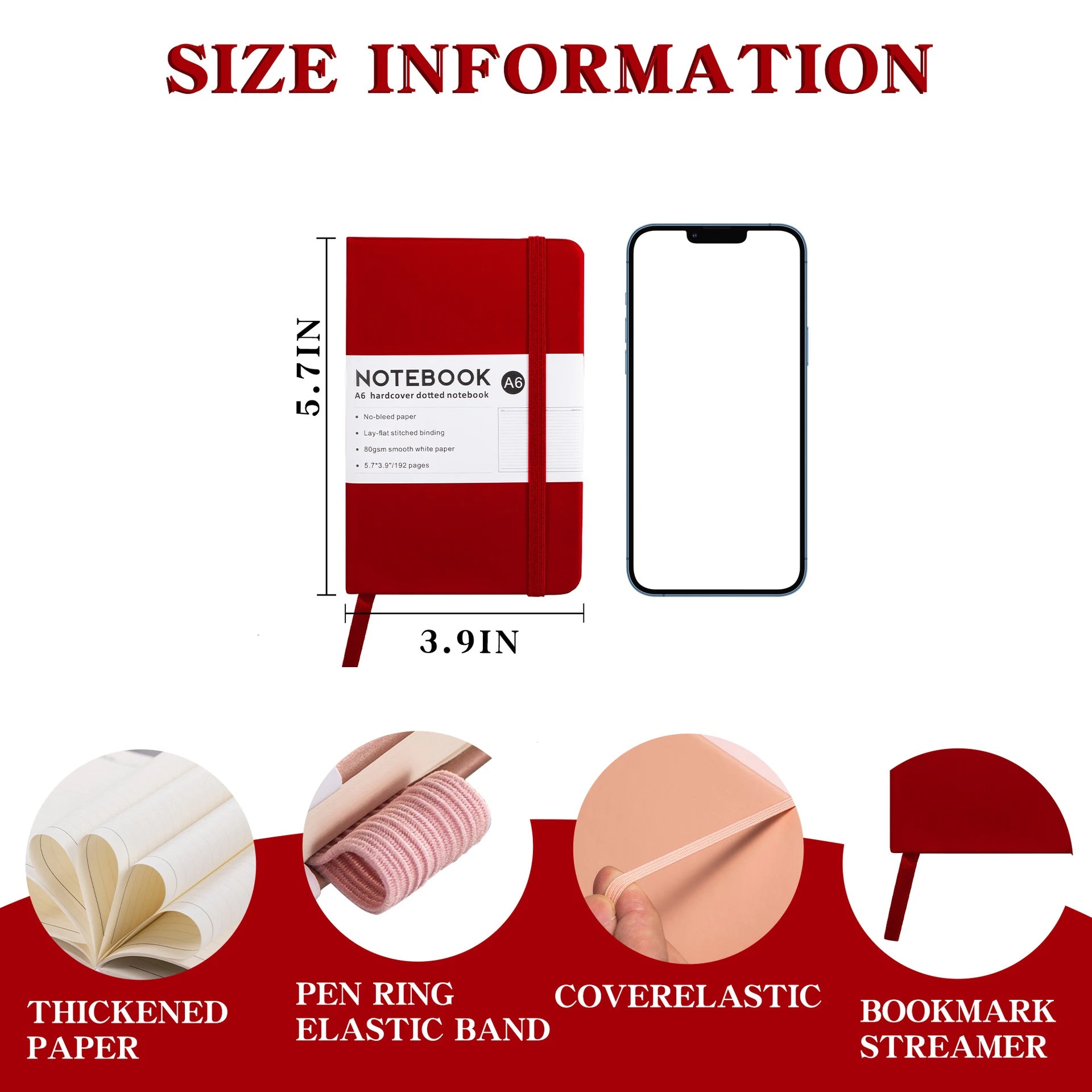 Notebooks A6 Journals Small Diary Notebook Note Book Sketchbook Stationery Writing Book Pads Office School Supplies